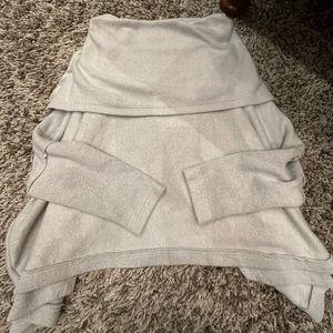 FREE PEOPLE off the shoulder open back sweater